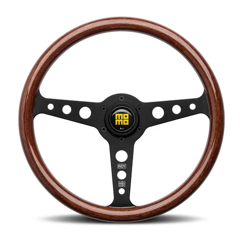 Indy Black - MOMO Heritage Steering Wheels | MOMO Motorsports Indy Black - MOMO Heritage Steering Wheels | MOMO Motorsports